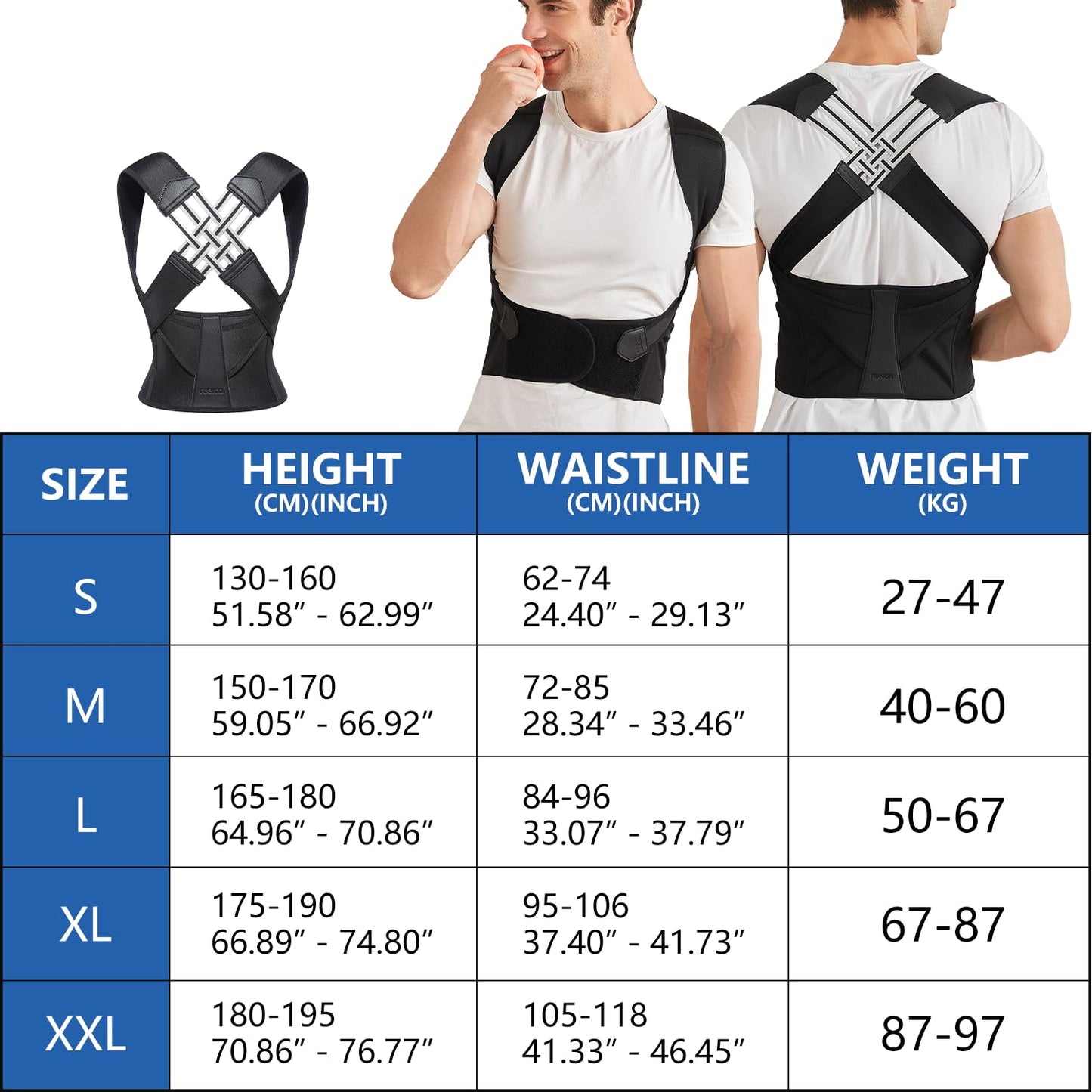 Orthopedic Lumbar Support Belt for Better Posture Alignment