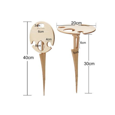 Portable Folding Patio Drink Table Compact Holder