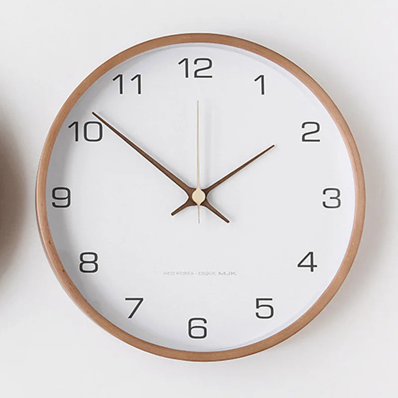 Quiet Contemporary Circular Wall Clock for Home