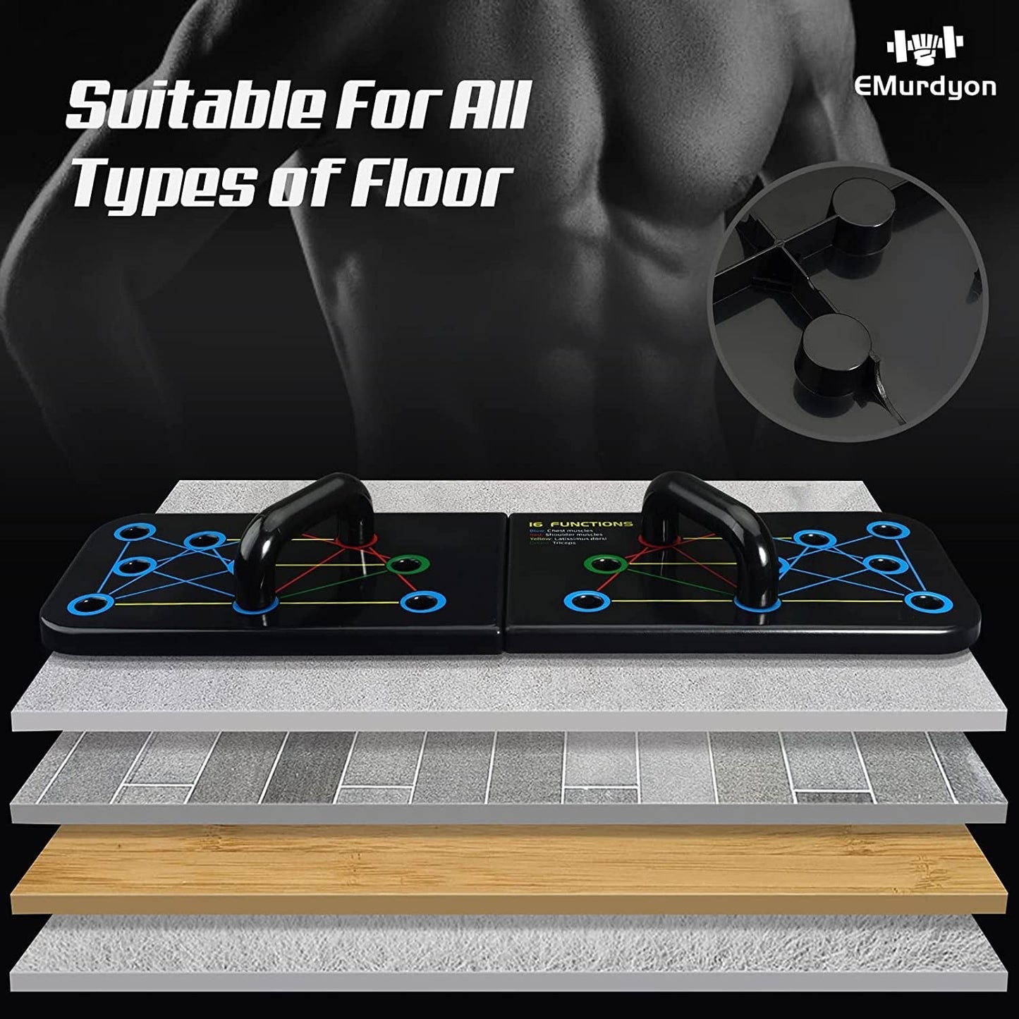 Upgraded Push up Board, 22 in 1 Home Workout Equipment, Strength Training Pushup Stands, Chest Muscle Exercise Professional Equipment Strength Training Arm Men & Women Weights, Gift for Boyfriend