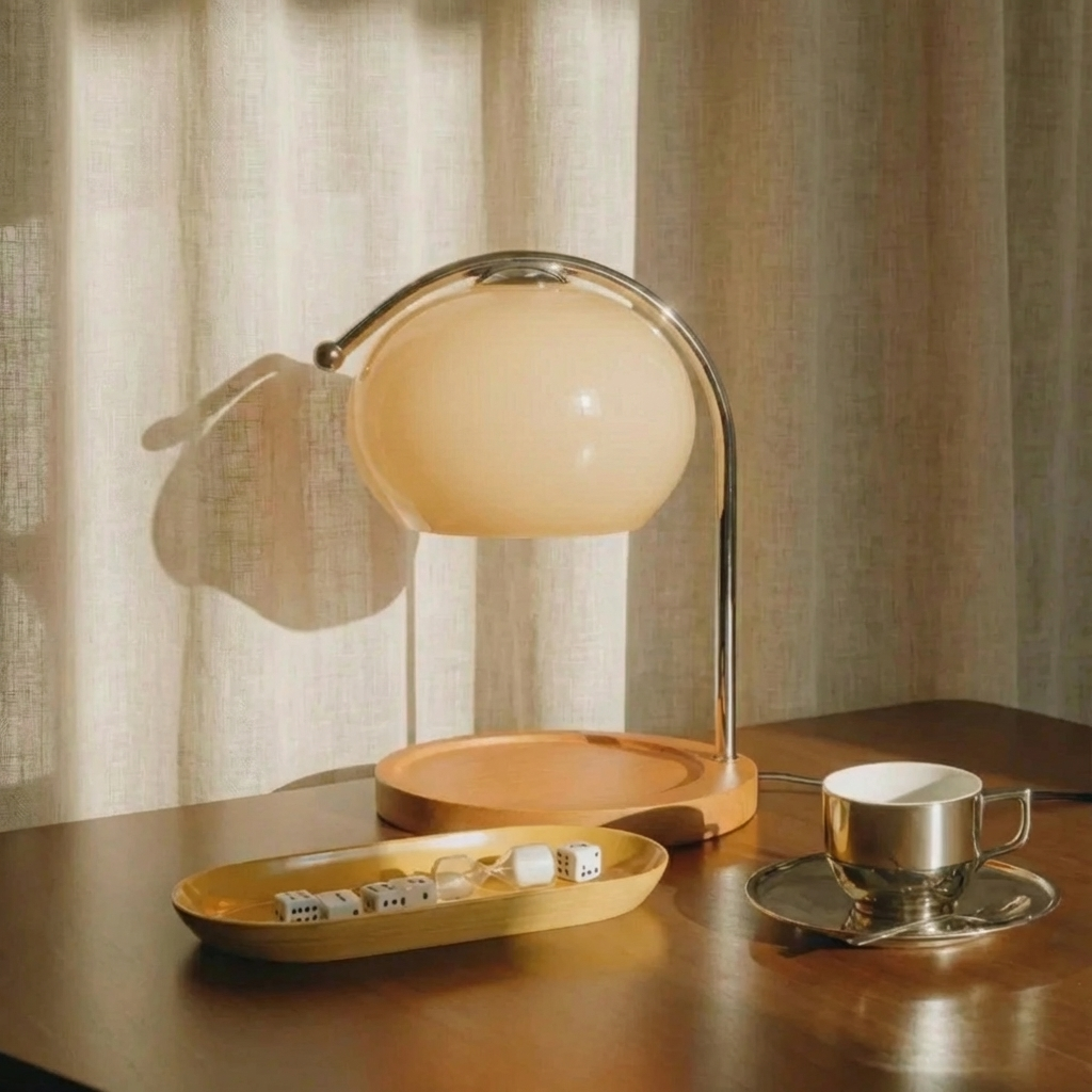 Vintage Glass Dome Candle Lighter Lamp