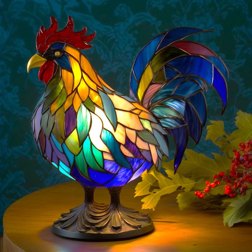 Beautiful Crystal Zoo Table Lamp