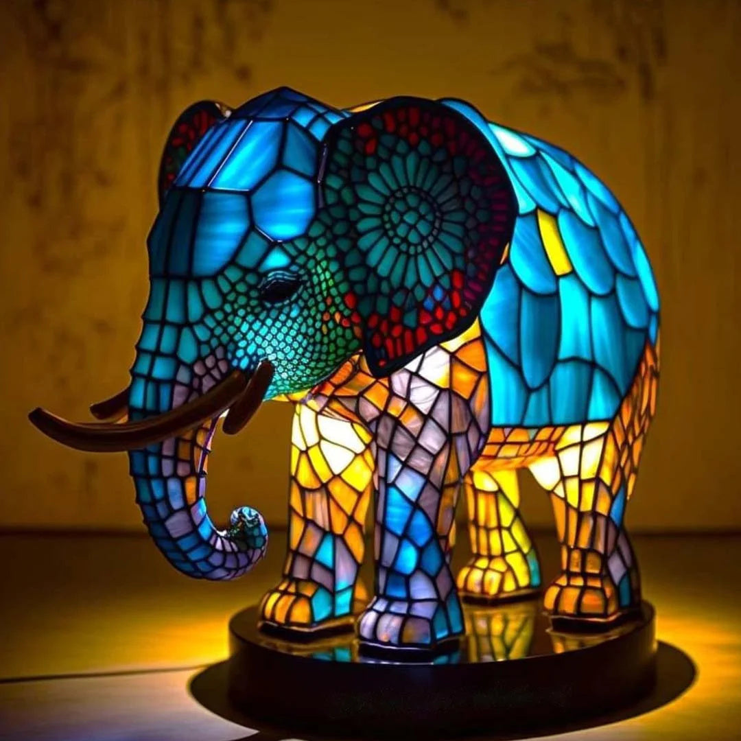 Beautiful Crystal Zoo Table Lamp - Korstal