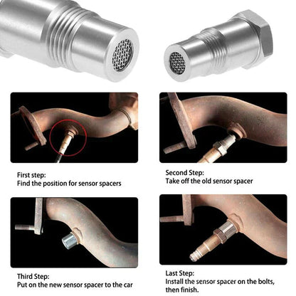 Premium O2 Sensor Block Off Plate M18*1.5 Kit