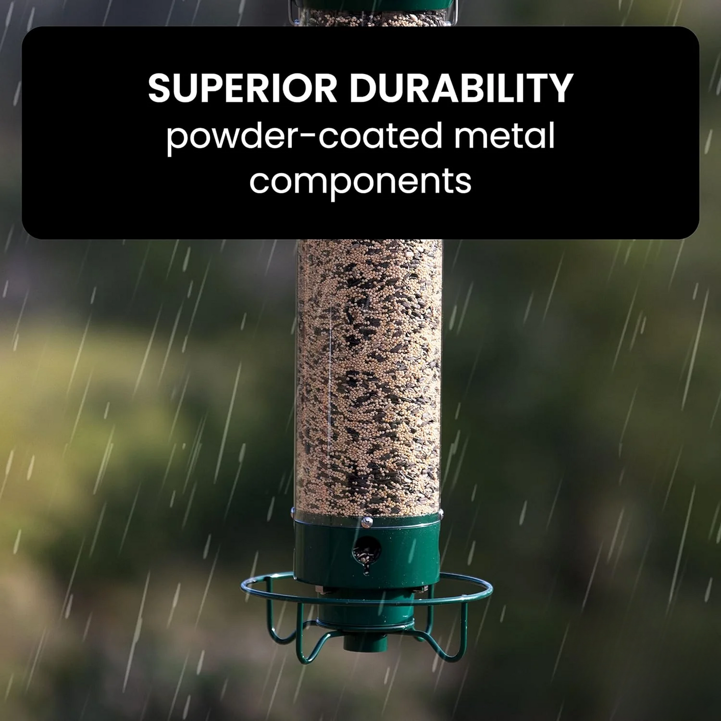 Rugged Bird Feeder with Rotating Tray