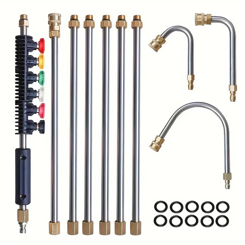 Heavy Duty Extended Pressure Washer Cleaning Kit