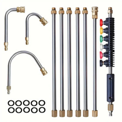 Heavy Duty Extended Pressure Washer Cleaning Kit