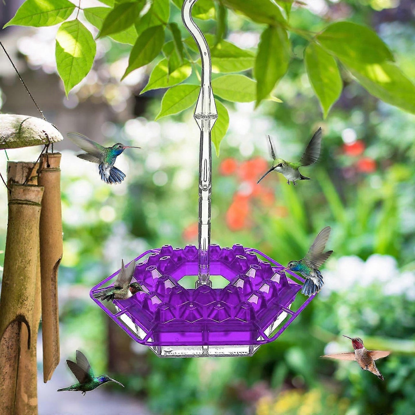Simple Fill Pest Proof Bird Feeder Outdoor Hanging