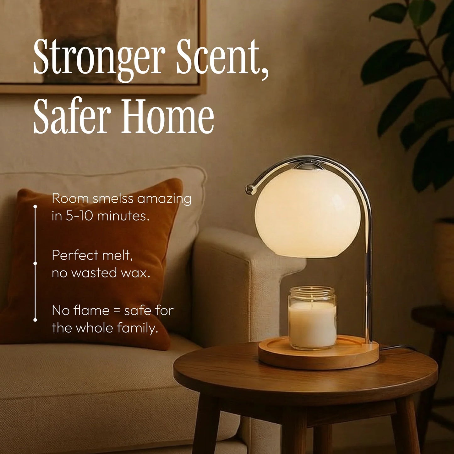 Vintage Glass Dome Candle Lighter Lamp