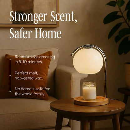 Vintage Glass Dome Candle Lighter Lamp