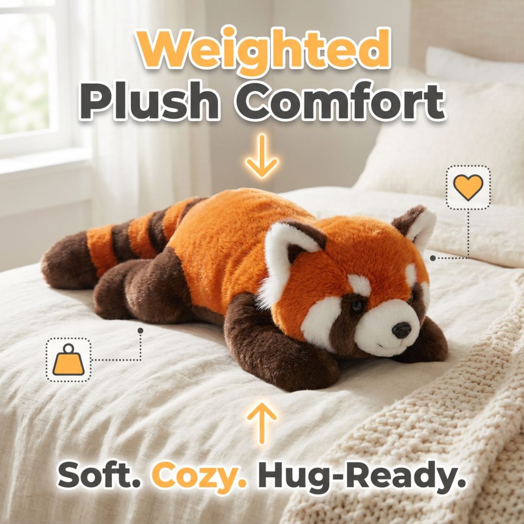 Weighted Red Panda Stuffed Animal