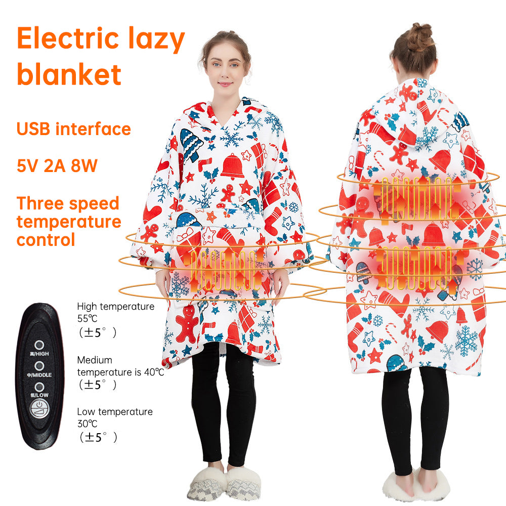 Wearable Heated Blanket Hoodie