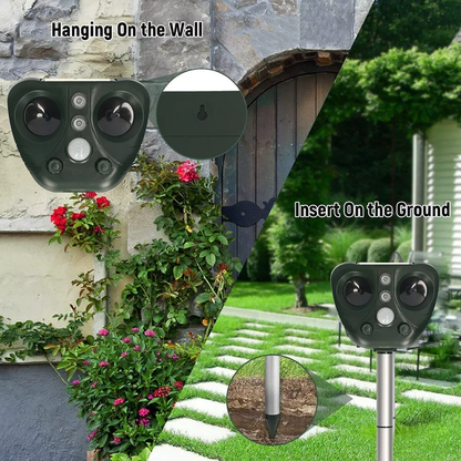 Weatherproof Bird Deterrent System for Garden Defense