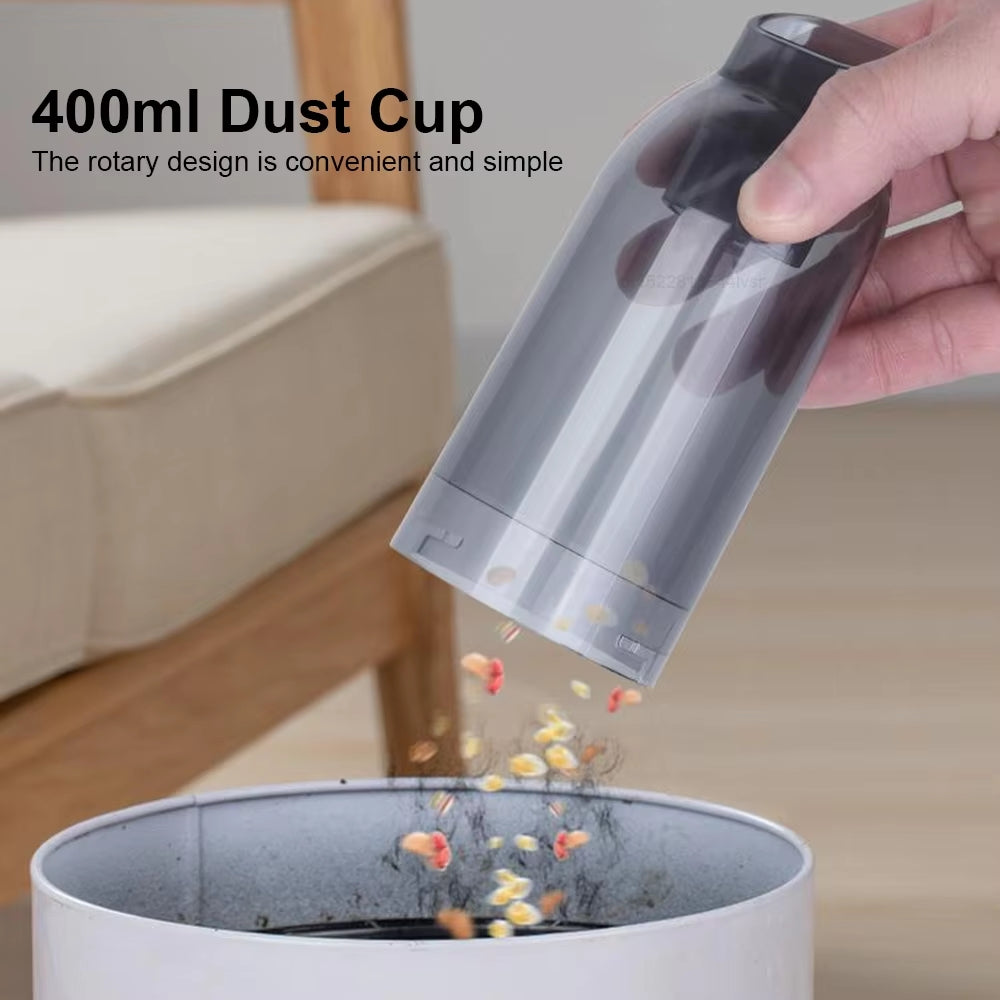 Compact Rechargeable Auto Vacuum Mini Cleaning Tool