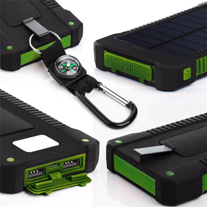 Compact Quick Charge Solar Powered Dual USB Charger