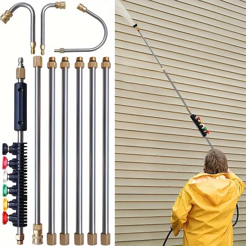 Heavy Duty Extended Pressure Washer Cleaning Kit - Korstal