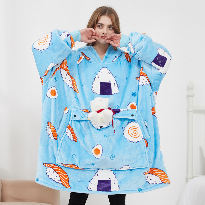 Wearable Heated Blanket Hoodie