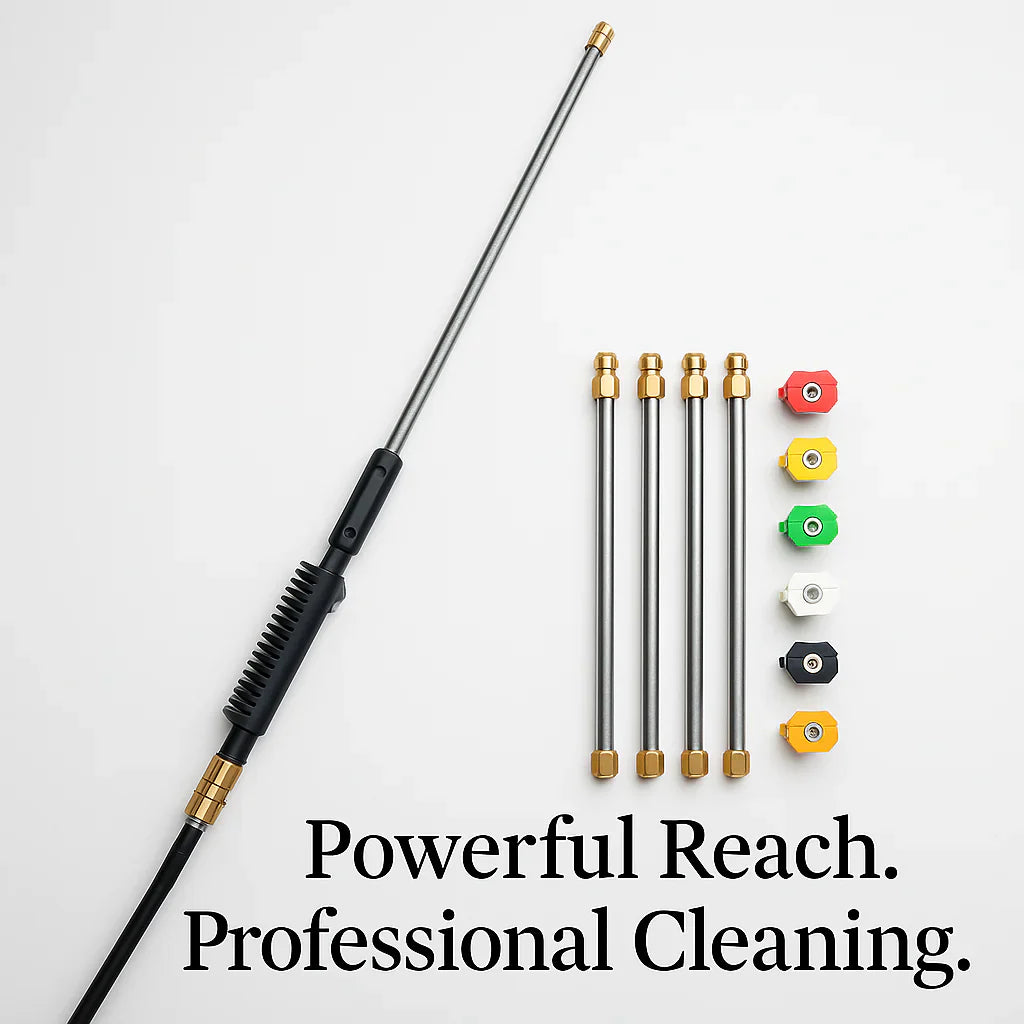 Heavy Duty Extended Pressure Washer Cleaning Kit