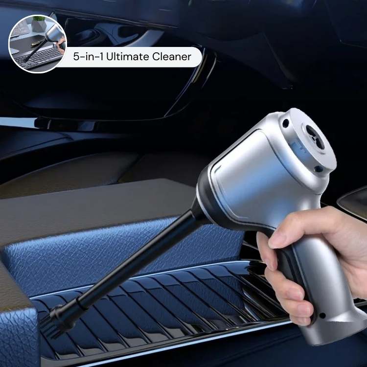 Compact Cordless Vacuum for Car and Household Cleaning