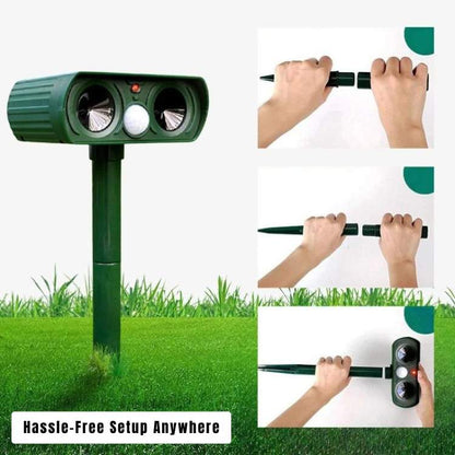 Weatherproof Solar Motion Activated Animal Deterrent