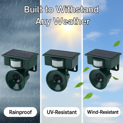 Solar Powered Outdoor Bird Repellent Scarer Device