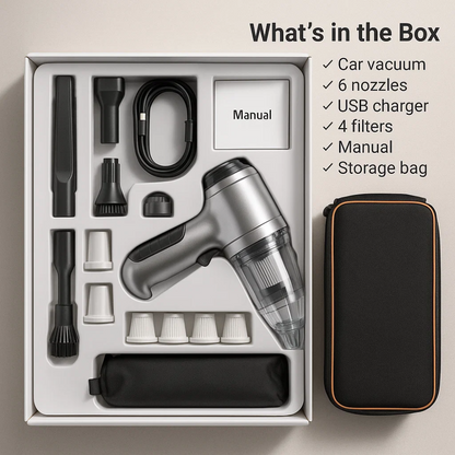 Compact Rechargeable Auto Vacuum Mini Cleaning Tool