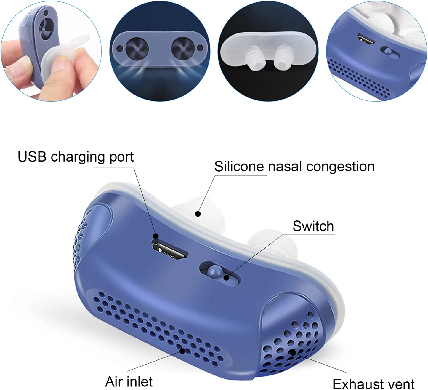 Micro CPAP Sleep Apnea Machine For Travel & Anti Snoring - CPAP Alternative