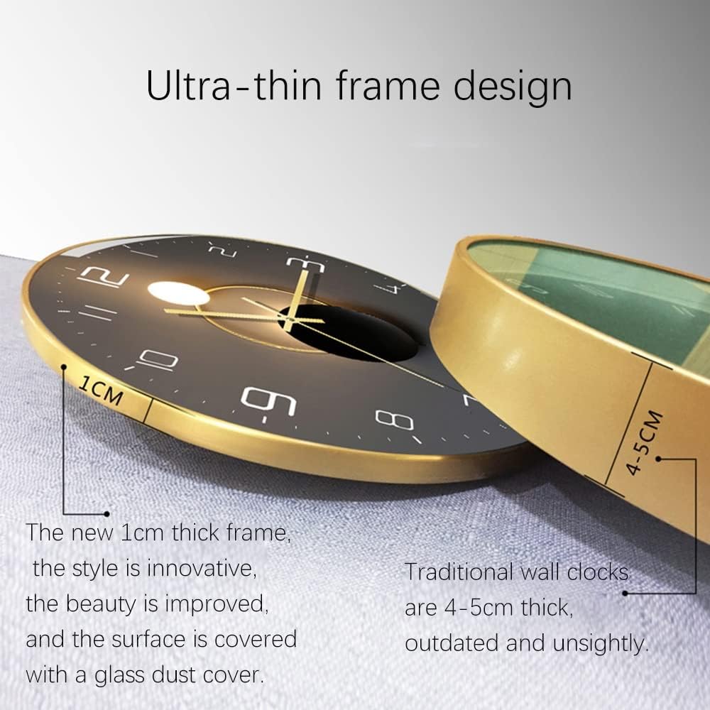 Sleek Modern Wall Clock Elegant Room Accent