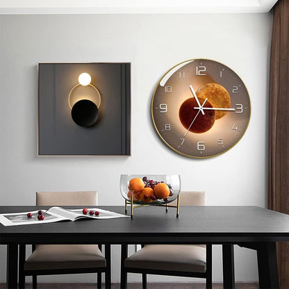 Sleek Modern Wall Clock Elegant Room Accent