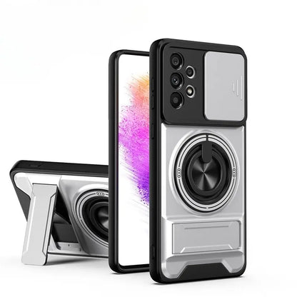 4-in-1 Protective Phone Case with Ring Holder & Kickstand