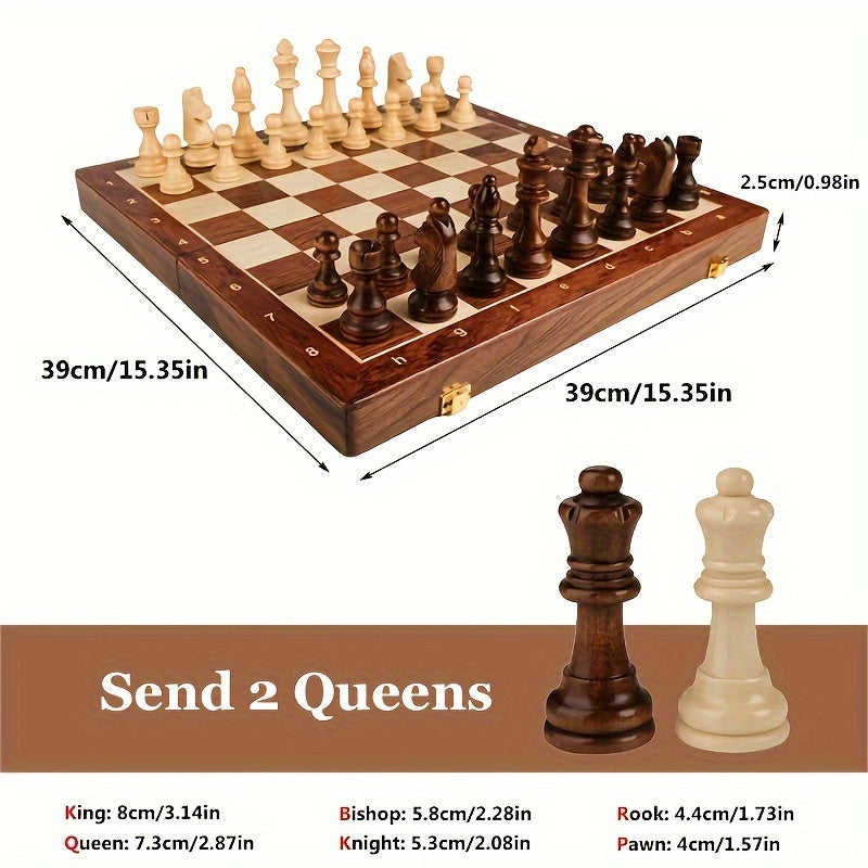 Classic Handcrafted Wood Chess Game Set