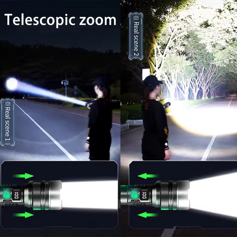 Powerful LED Torch Quick Charging High Lumen