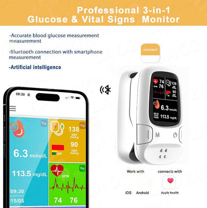 Painless Blood Sugar Monitor – No Finger Pricks