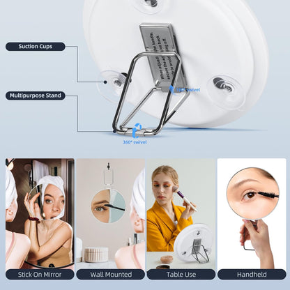Portable Folding Makeup Mirror with Stand