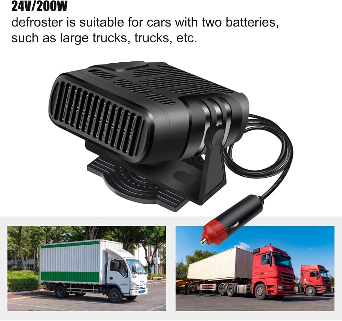 Portable 12V Auto Heater for Quick Window Defrost