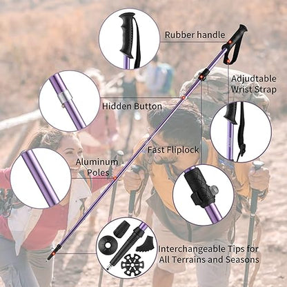 Portable Lightweight Folding Trekking Poles