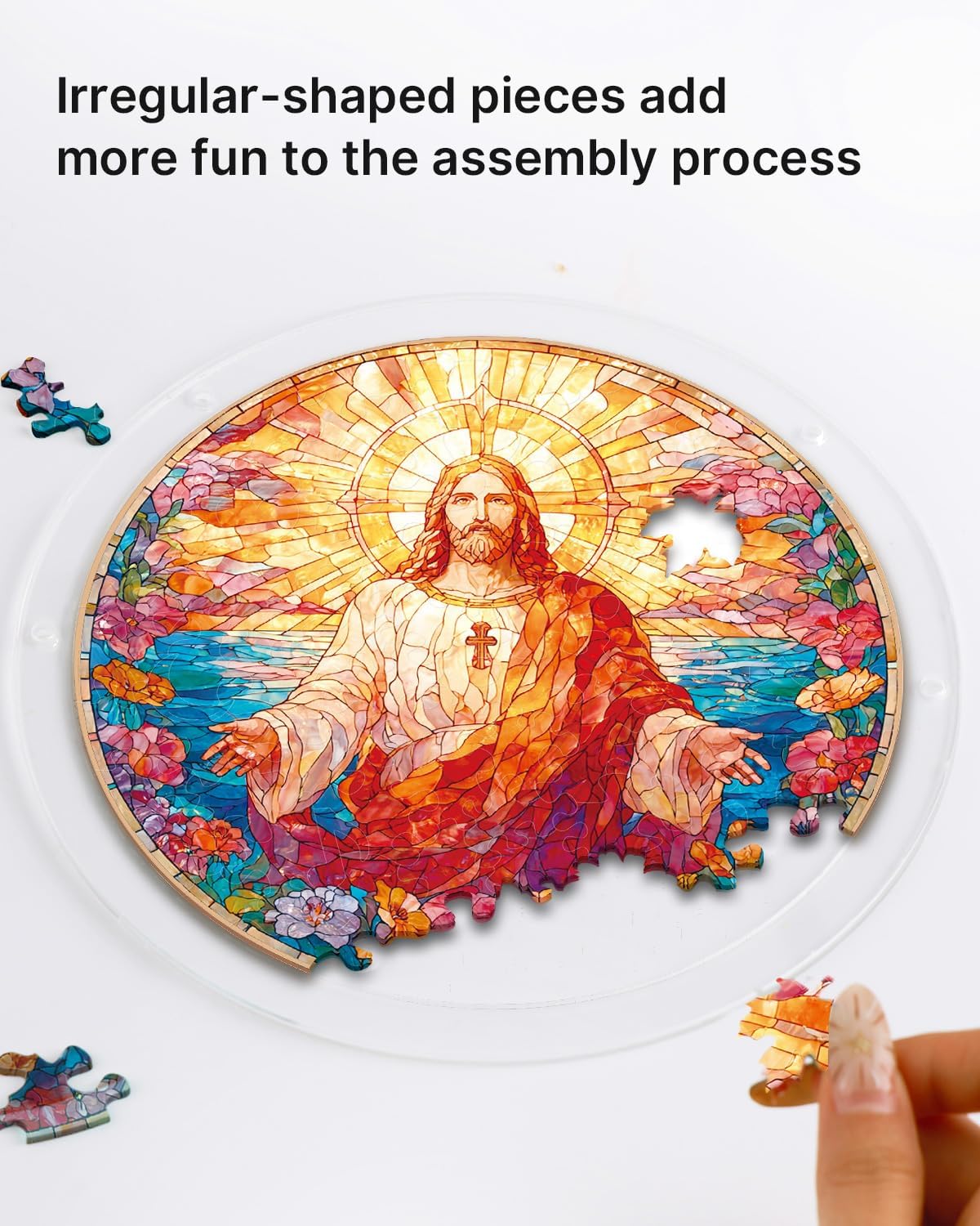 Floral Stained Glass Puzzle