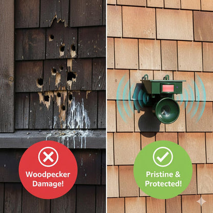 Solar Powered Outdoor Bird Repellent Scarer Device