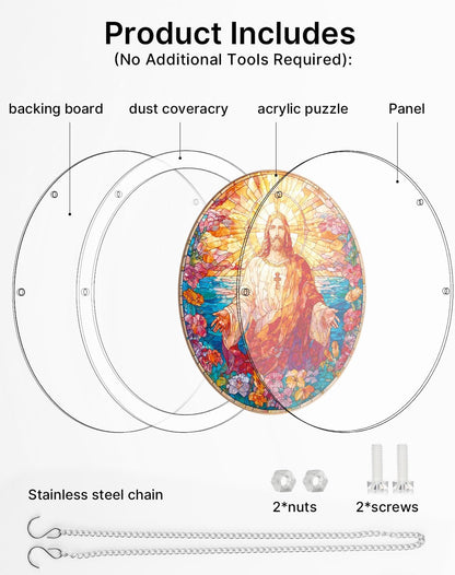 Floral Stained Glass Puzzle