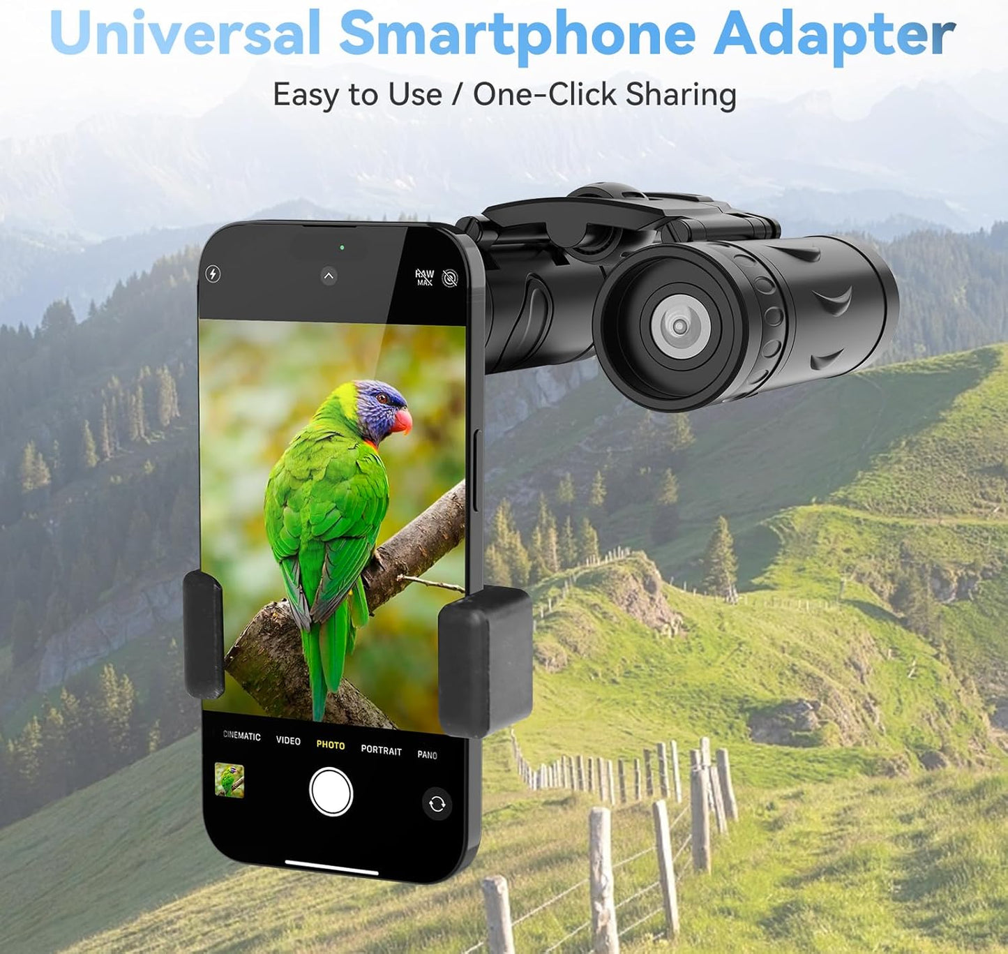 Portable 40X Ultra Wide Travel Binoculars