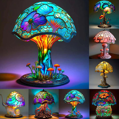 Elegant Glass Office Table Lamp – Vibrant Home Decor