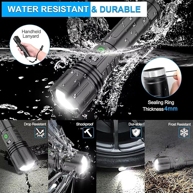 Powerful LED Torch Quick Charging High Lumen