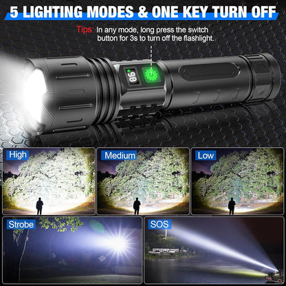 Powerful LED Torch Quick Charging High Lumen
