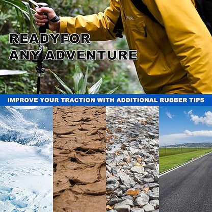 Portable Folding Hiking and Trekking Walking Sticks