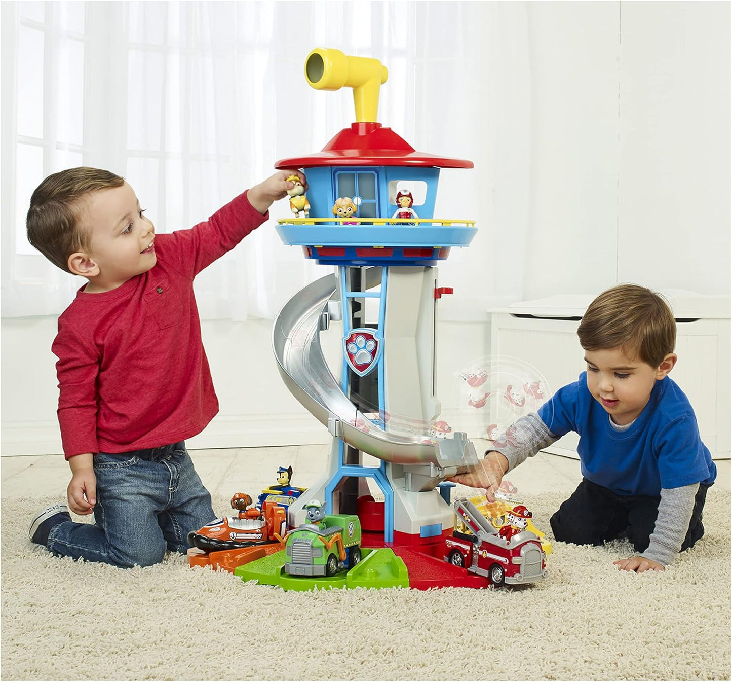 Fast Speed Car Racing Track with Spiral Slide