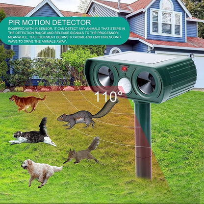Weatherproof Solar Motion Activated Animal Deterrent
