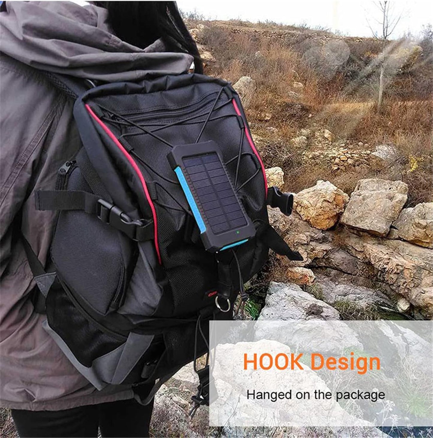 Compact Quick Charge Solar Powered Dual USB Charger