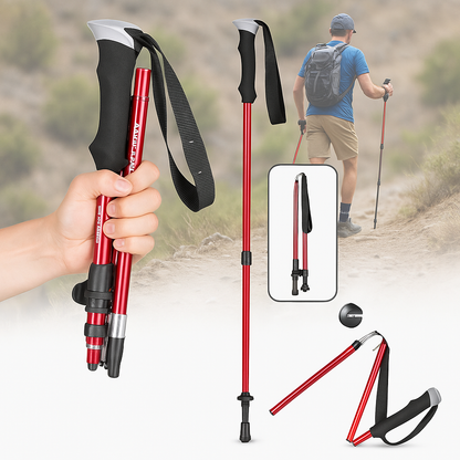 Portable Folding Hiking and Trekking Walking Sticks
