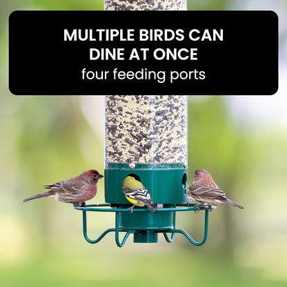 Durable Outdoor Bird Feeder with Multiple Feeding Stations