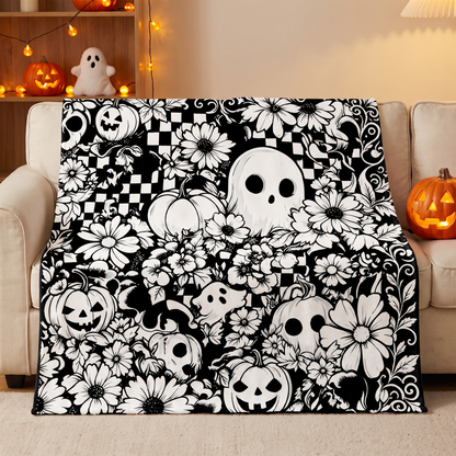 Halloween Colorable Ghost Blanket